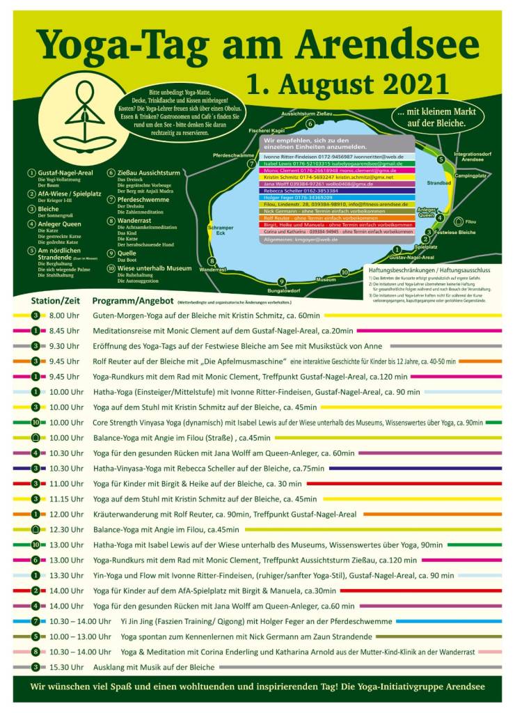 Yoga-Tag am Arendsee 2021